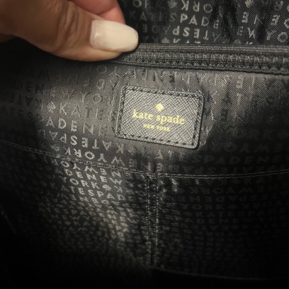 Kate Spade Plum Bag with Gold Accents
